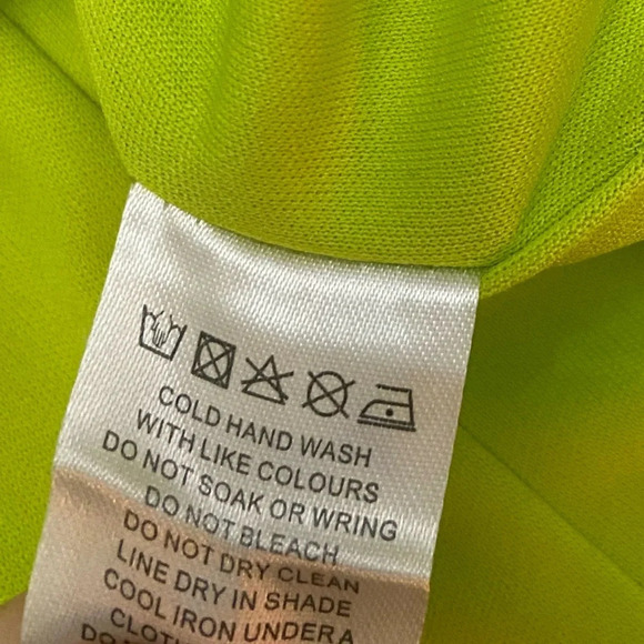 Meshki Maci Crepe Mini Dress Lime Green 21305 - Picture 8 of 9